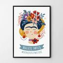 Plakat obraz frida 50x70 cm B2