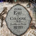 Dekoracyjny medalion z różami w stylu Prowansja - shabby chic vintage