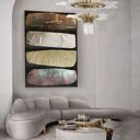 CALLANNO - duży obraz strukturalny art&texture 80x170 cm do salonu