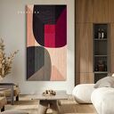 ZAKROCKA ATELIER - nowoczesny obraz strukturalny do salonu 80x160 cm ROJISIMMO
