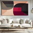 ZAKROCKA ATELIER - nowoczesny obraz strukturalny do salonu 80x160 cm ROJISIMMO