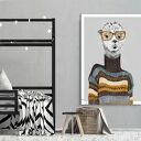 Obraz drukowany na płótnie Alpaka Wandzia 70x100 cm - prezent do zawieszenia