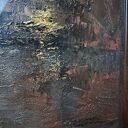 Obraz akrylowy 25x25 cm „Brązy” - abstrakcja struktura, gotowy do zawieszenia
