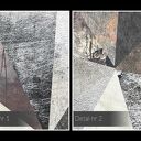 Obraz na płótnie BETON TRÓJKĄTY LOFT 120x80 cm
