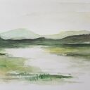 Oryginalna akwarela - pejzaż 18x25 cm