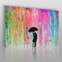 Obraz na płótnie - DESZCZ BARWY PARA - 150x100cm (46402/150x100)