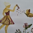 Tam, gdzie zaczyna się magia - obraz botaniczny 30x40cm
