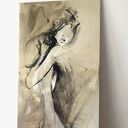 Beauty - elegancki obraz kobiety na płótnie 160x60 cm