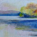 Pejzaż - rysunek A4 pastels olejne Paulina Lebida