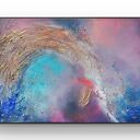 Obraz abstrakcyjny Phoenix - kosmiczna dekoracja ścienna 110x70 cm