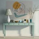 Obraz na płótnie - MINIMALIZM PORTRET KOBIETA - 120x80 cm (96301)