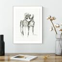 grafika 30x40 cm wykonana ręcznie, plakat, abstrakcja, elegancki minimalizm, obraz