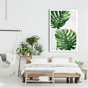 Obraz drukowany na płótnie Kwiat Monstera 80x120 cm - gotowy do zawieszenia