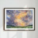 Niebo po burzy - oryginalna akwarela (26x36 cm)