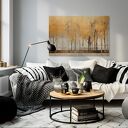 Obraz na płótnie - LAS ABSTRAKCJA ART-DECO - 120x80 cm (103301)