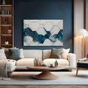 Obraz do salonu - ABSTRAKCJA GEOMETRYCZNA ZŁOTE LINIE STRUKTURA - 70x50 cm (106501)