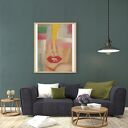 wydruk obrazu " kolor kobiety - wiśniowy"