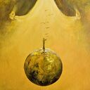 Powitanie VIII - obraz surrealizm i realizm magiczny, ręcznie malowany na płótnie 30x40 cm