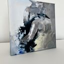 Niebieski obraz „Blue” 40x40 cm - gotowy do zawieszenia