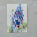 Wyjątkowa gęś - akwarela na papierze 300g (13x19 cm)