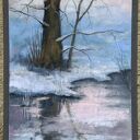 Drzewo - pastel suchy 24x18 cm