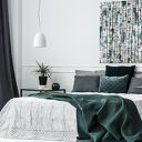 Obraz na płótnie - BRZOZA ABSTRAKCJA NORDYCKI - W PIONIE - 50x70 cm (91103)