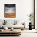 Gold rush 12 - abstrakcja strukturalna z metalicznym blaskiem (80x100 cm)