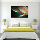 Obraz abstrakcyjny na płótnie 120x80 cm - ażurowe liście
