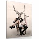 Obraz na płótnie - 80x100cm DEER LOVE 02102 wysyłka w 24h