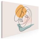 Obraz na płótnie - MINIMALIZM PORTRET KOBIETA - 120x80 cm (96301)