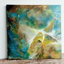 Mgławica Oriona 3 - ręcznie malowany obraz kosmos 50x50 cm