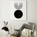 Plakat obraz Black Line #3 B2 - 50x70 cm