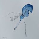 KWIATEK - oryginalna akwarela 25x25 cm Paulina Lebida