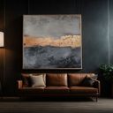 Abstrakcja Loft no 4 - ręcznie malowany obraz 120x120 cm