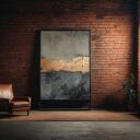 Abstrakcja Loft no 4 - ręcznie malowany obraz 120x120 cm