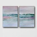 Pejzaż - dwie akwarele