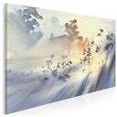 Obraz na płótnie - Mgła Pejzaż Natura Rozmyty 120x80 cm (97001)