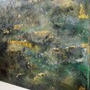 EVENNESS - Obraz 70x50 cm Abstrakcyjny Ręcznie Malowany do Nowoczesnych Wnętrz Salonu