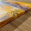 Klasyczny pejzaż w złocistych refleksach - obraz akrylowy na płótnie 24x30