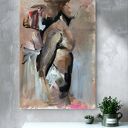 Lovers 100x70 - obraz kobieta i mężczyzna w ciepłej tonacji (inkografia Giclee)