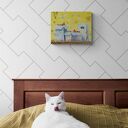 Dzień wątpliwości. Giclee - obraz z kotem na płótnie Canvas