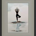 Asana 1 - akwarela 23 x 31 cm joga i medytacja - oryginał JoannyTKrol