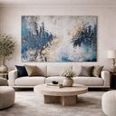 OTCHŁAŃ - obraz abstrakcyjny ręcznie malowany na płótnie 80x120 cm