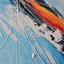 Abstrakcja SPX - nowoczesny obraz ręcznie malowany na płótnie do salonu 120x80 cm