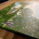 Nastrojowy pejzaż akrylowy „Cicha przystań” 30x40 cm na płótnie