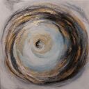 Abstrakcja - obraz akrylowy 60x60 cm Paulina Lebida (gotowy do zawieszenia)