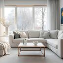 Obraz do salonu - ZŁOTE DRZEWA ABSTRAKCYJNY LAS MINIMALIZM - 70x50 cm (106801)