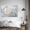 Obraz na płótnie 100x70 cm Czaple i ornamenty - gotowy do zawieszenia