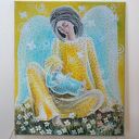 Jest na świecie piękna - obraz giclee z motywem mamy i dziecka na płótnie Canvas