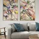 Abstrakcyjny zestaw obrazów 100x70 cm do salonu
